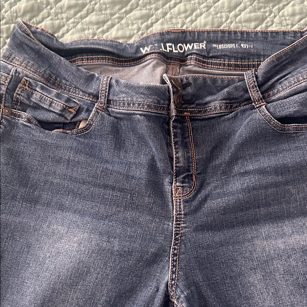 Wallflower High Rise Women's Jeans in Classic Blue